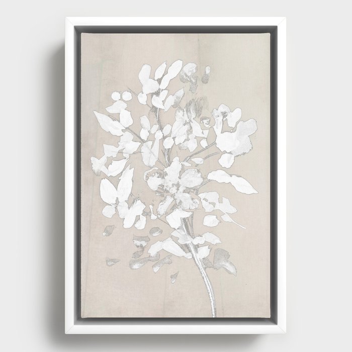 Soft Bloom Framed Canvas