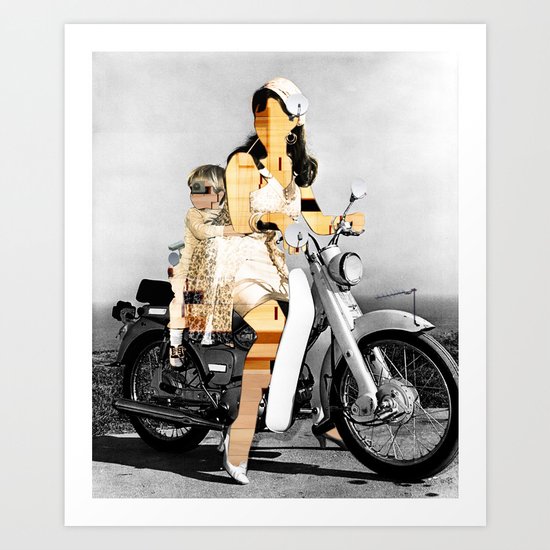 CardinalsRoller Collage Art Print