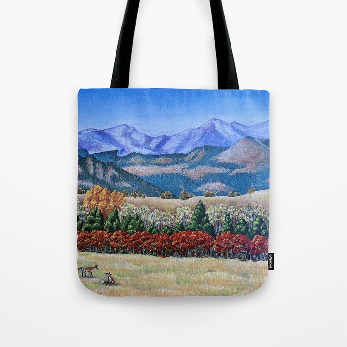 Foxes On The Foothills Tote Bag
