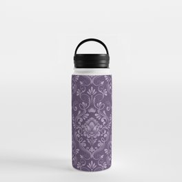 Damask Pattern with Glittery Metallic Accents Water Bottle