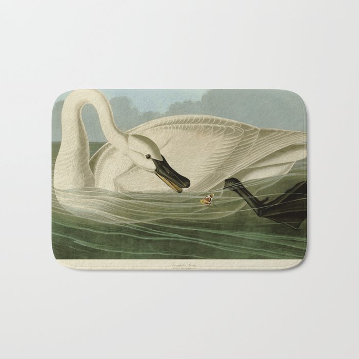 Trumpeter swan John James Audubon Bath Mat