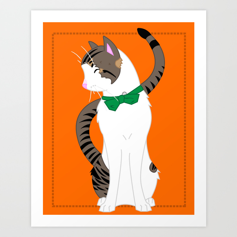 Lemmy The Cat Pet Portrait Not For Sale Art Print By