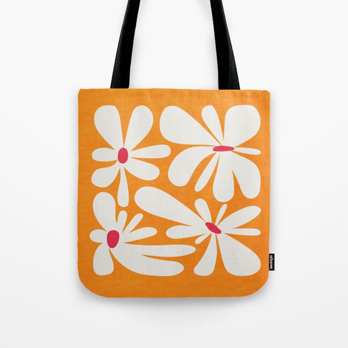 Bloom: Tangerine Matisse Color Series 03 Tote Bag
