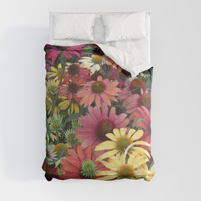 Wildflower Coneflower Field Comforter