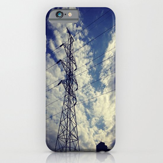 Heavenly spring sky in an industrial world iPhone & iPod Case