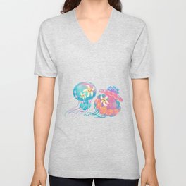 Jellyfish bus V Neck T Shirt