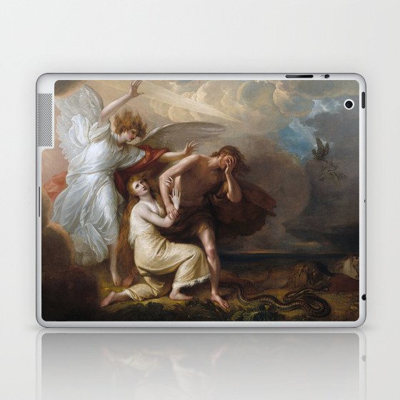 The Expulsion of Adam and Eve from Paradise - Benjamin West Laptop & iPad Skin