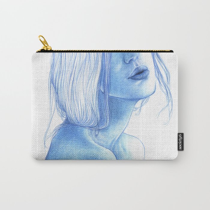 Blue skin Carry-All Pouch