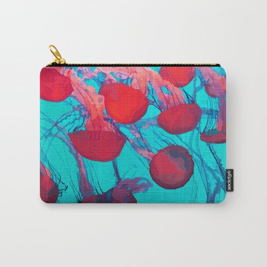 Bright Jellyfish Carry-All Pouch