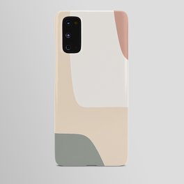 Terracotta and Olive Green Block Pattern Android Case