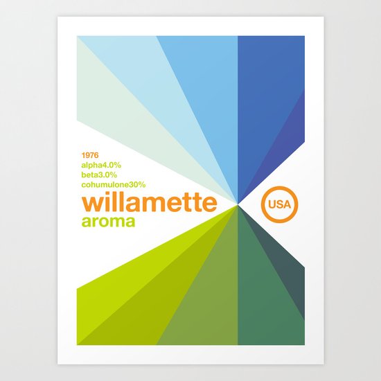willamette//single hop Art Print