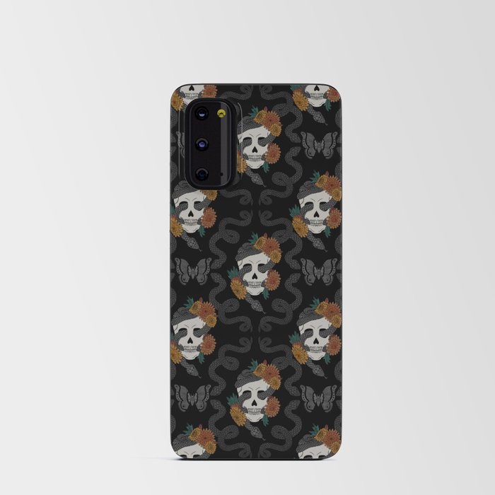 Skulls and Snakes - Black Android Card Case