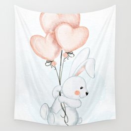 Bunnies Easter Day baby rabbit  Wall Tapestry