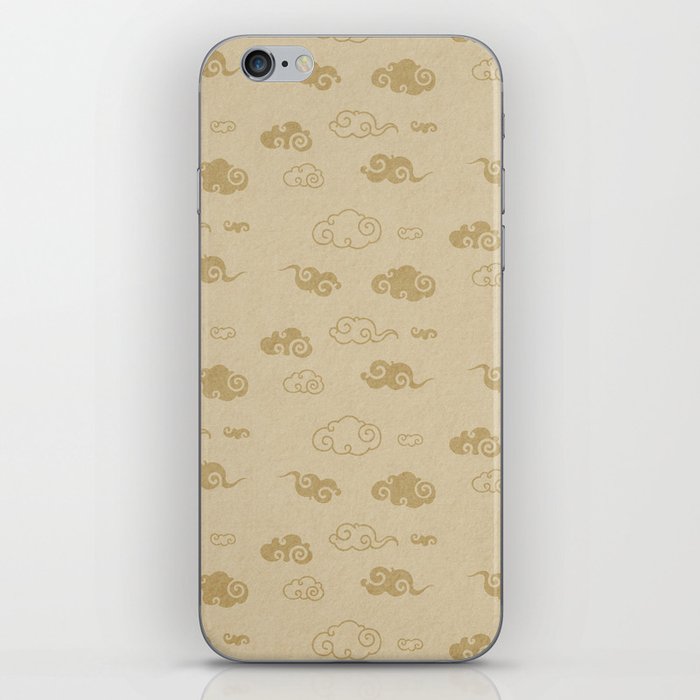 Neutral Asian Style Cloud Pattern iPhone Skin