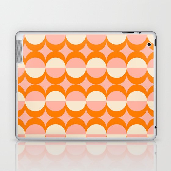 50s Mid Century Modern Circles Pattern Laptop & iPad Skin