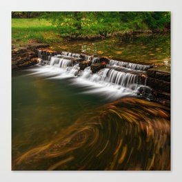 Autumn Swirls At Bell Gables Hamestring Creek Falls Canvas Print