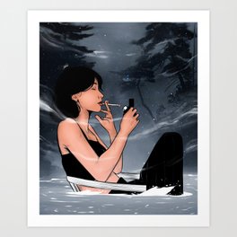 A healing cigarette  Art Print