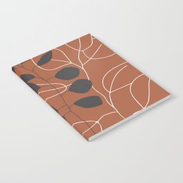 Minimalist Leaf Floral Notebook