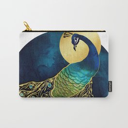 Golden Peacock Carry-All Pouch