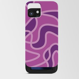 Messy Scribble Texture Background - Cadmium Violet and Super Pink iPhone Card Case