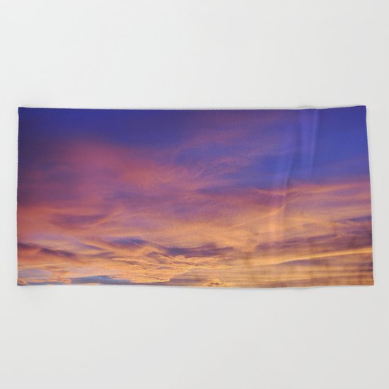 COME AWAY WITH ME - Autumn Sunset #1 #art #society6 Beach Towel