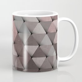 Triangles Putty Mauve Coffee Mug