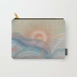 Beautiful Ocean Waves And Sunset Carry-All Pouch