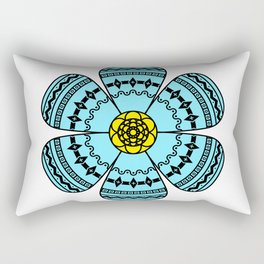 Hippie Geometric Flower Rectangular Pillow