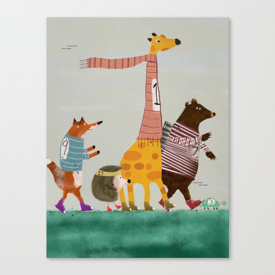 the fun run Canvas Print
