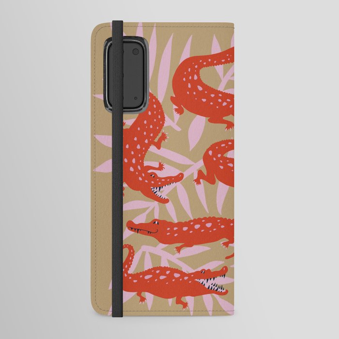 Alligator Collection – Coral & Pink Android Wallet Case