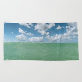 Cloudy Wave Beach Towel