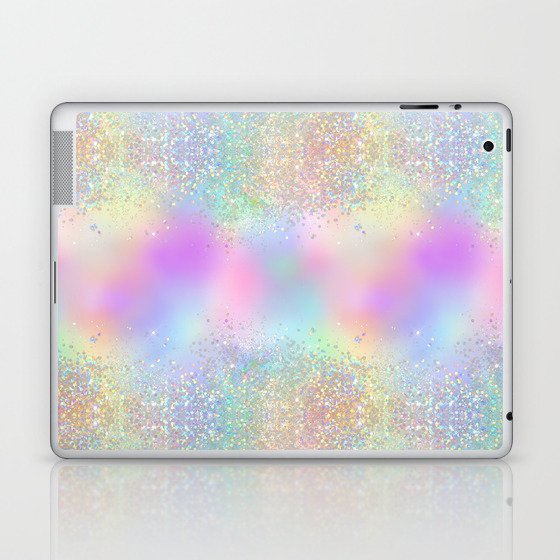 Pretty Rainbow Holographic Glitter Laptop & iPad Skin