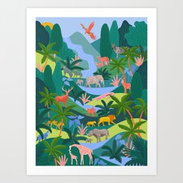 Rainforest Art Print