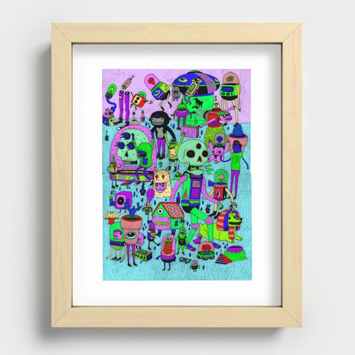 US AND THEM Recessed Framed Print