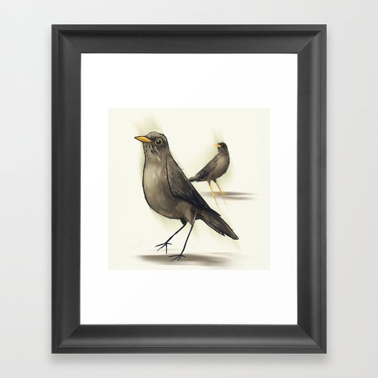 Chilean Fieldfare Framed Art Print