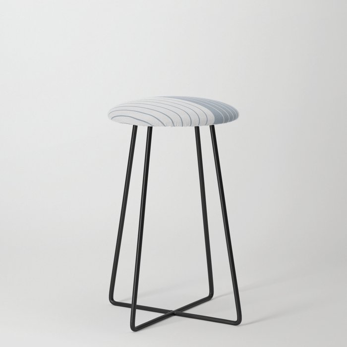 Two Tone Line Curvature LXVI Counter Stool
