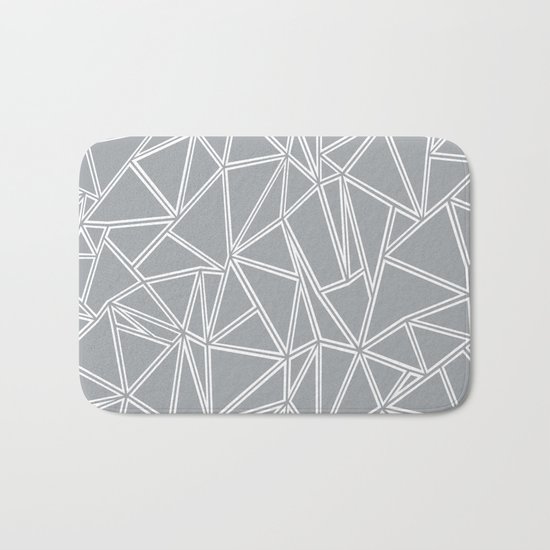 Ab Blocks Grey #2 Bath Mat