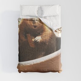 A Bowl Of Groundhog And Veggies Comforter
