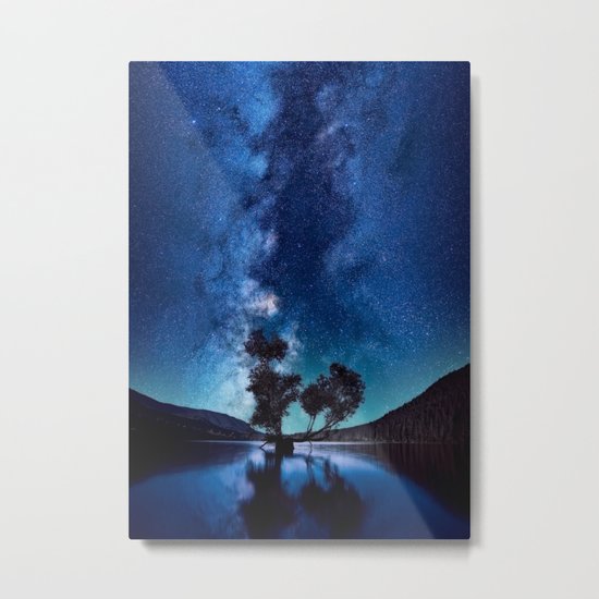 The World Above (Perfect Night Sky with Stars) Metal Print