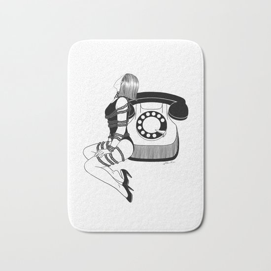 Waiting for your call Bath Mat