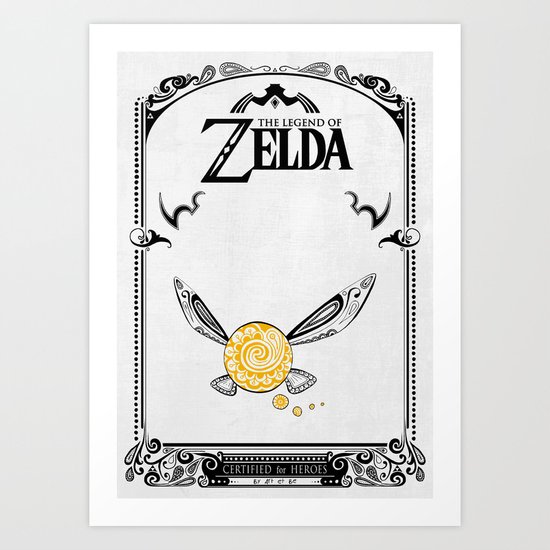 Zelda legend - Navi Art Print