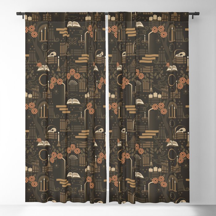 Dark Academia Sanctum Blackout Curtain