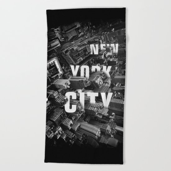 New York City streets Beach Towel