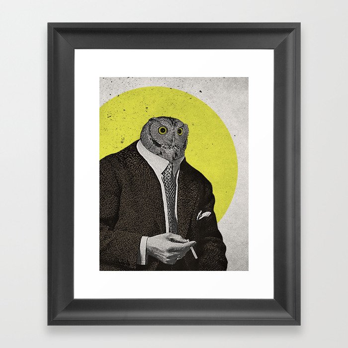 Night Owl Framed Art Print