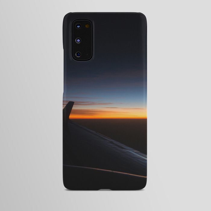 Sunset from the cocpkit Android Case