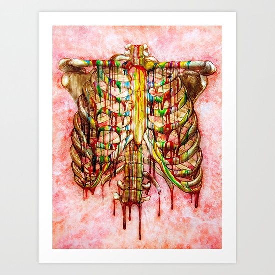 Dripping Bone Art Print
