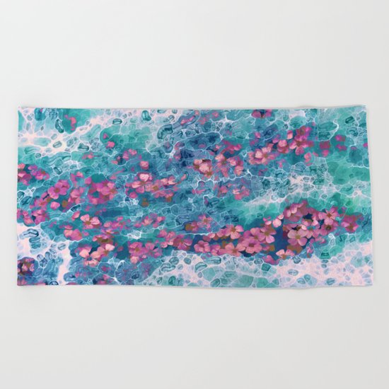 Floral fantasy Beach Towel
