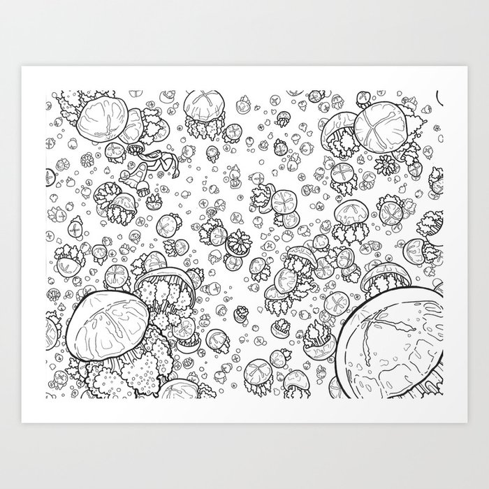 Jellyfish Dreams Art Print