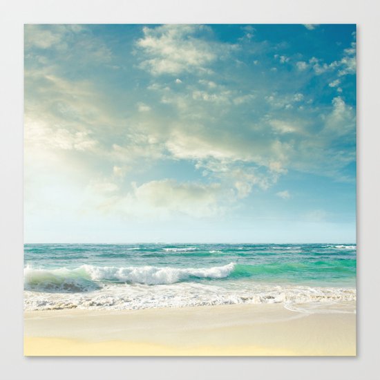 beach love tropical island paradise Canvas Print