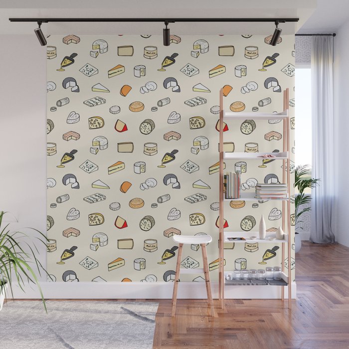 Cheese pattern Wall Mural